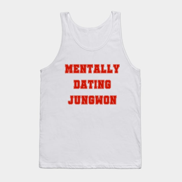 Mentally dating Enhypen Jungwon text | Morcaworks Tank Top by Oricca